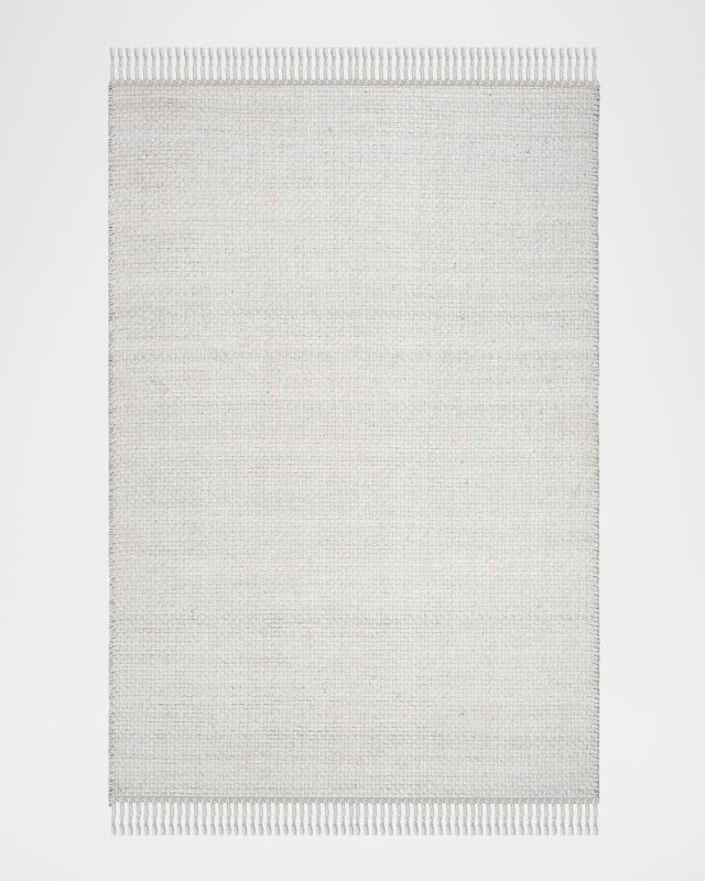 Amalie Bone Flat-Weave Rug, 12' x 15'